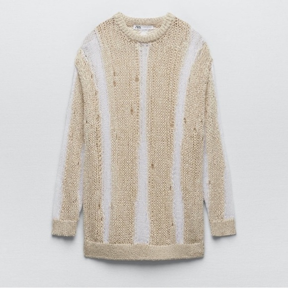 Zara Openwork Knit Sweater - Picture 4 of 8